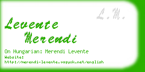 levente merendi business card